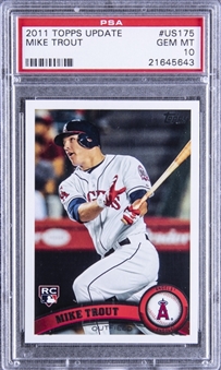 2011 Topps Update #US175 Mike Trout Rookie Card – PSA GEM MT 10